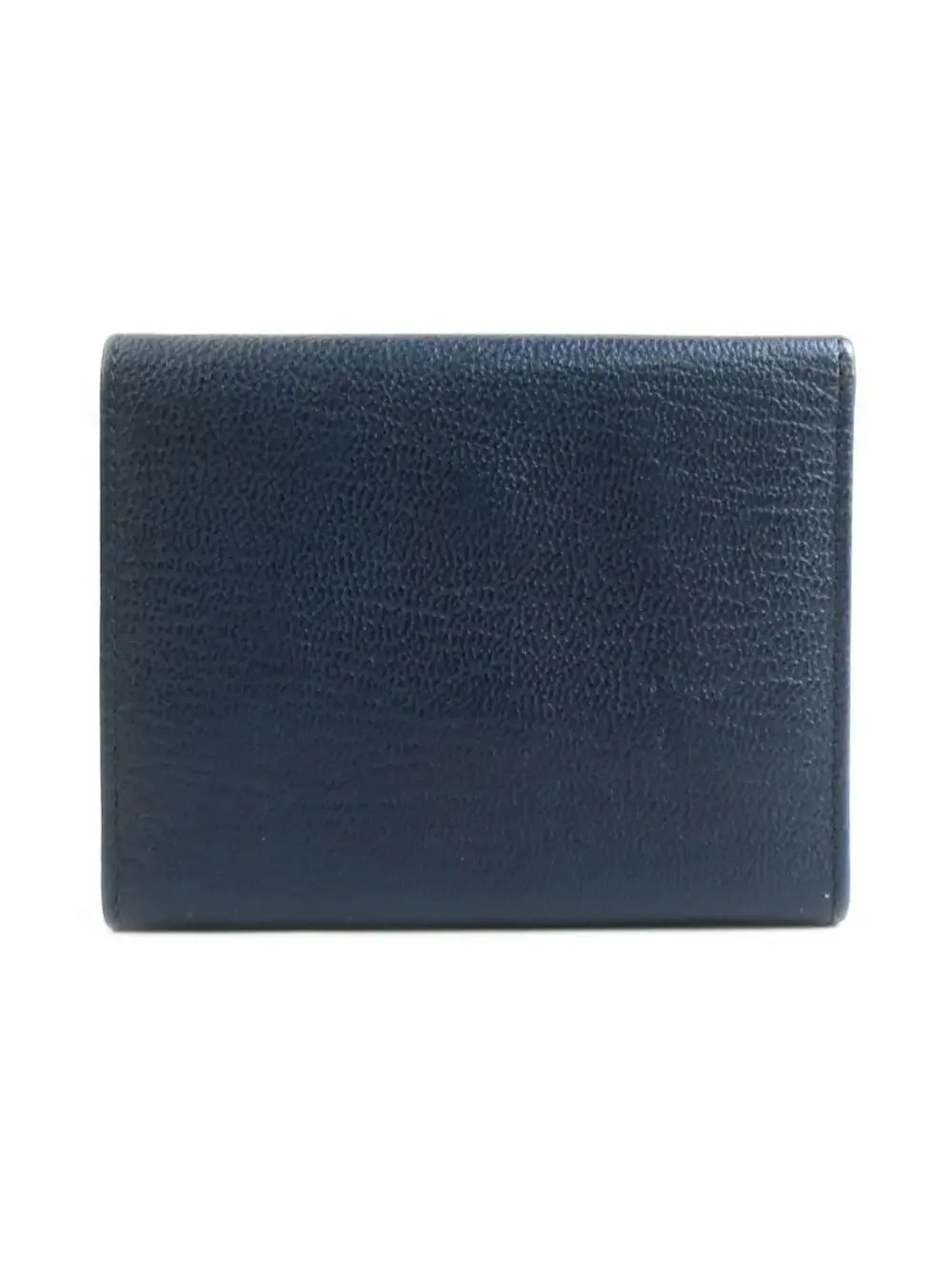 Auth Chanel Trifold Wallet Navy #280406C35B